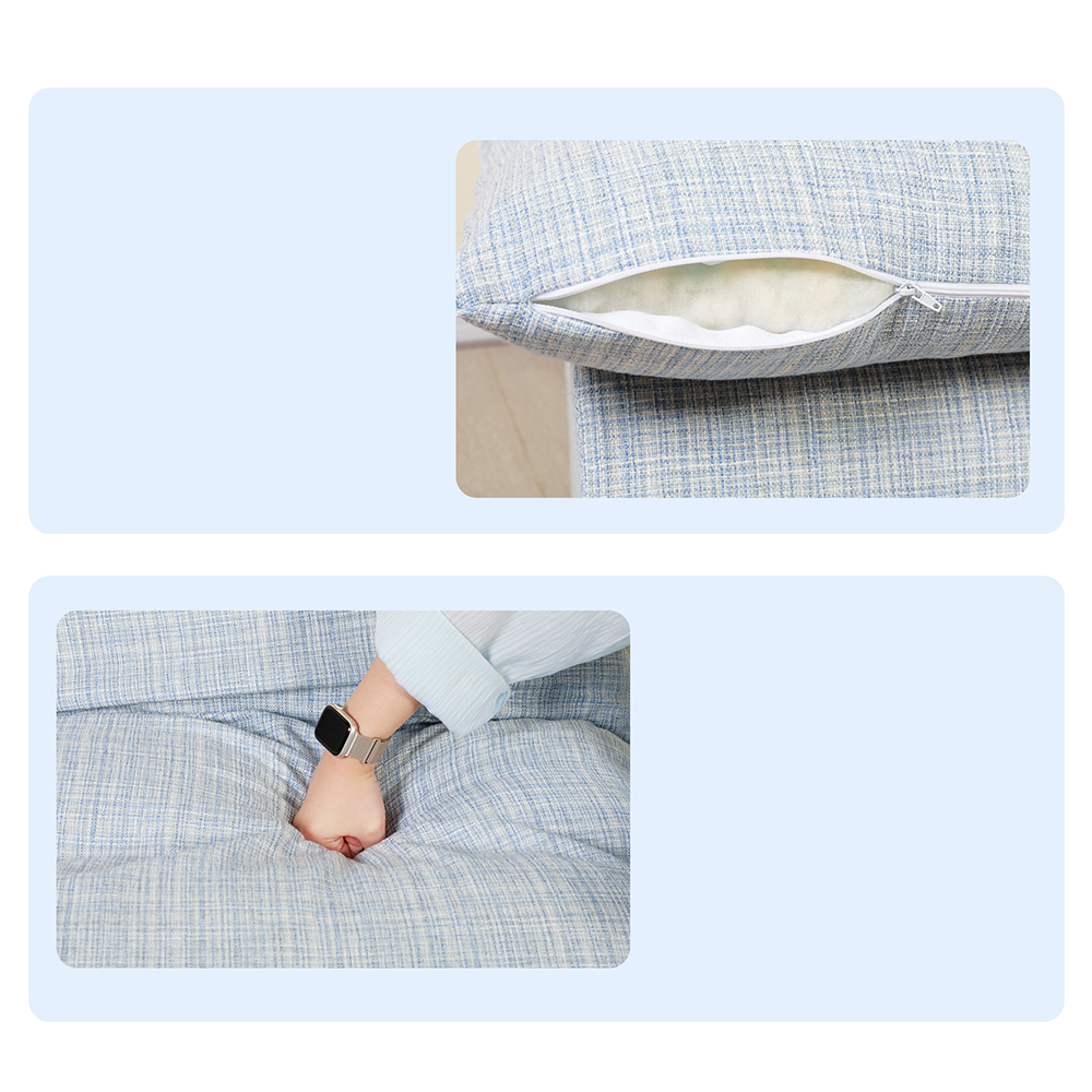 Blue single sofa with removable sponge padding Blue single sofa with removable sponge padding