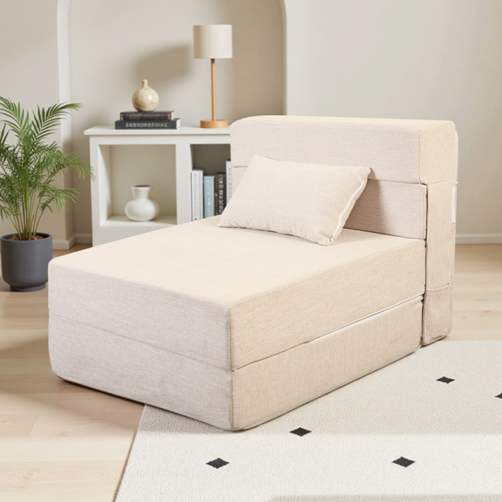 White folding sofa
